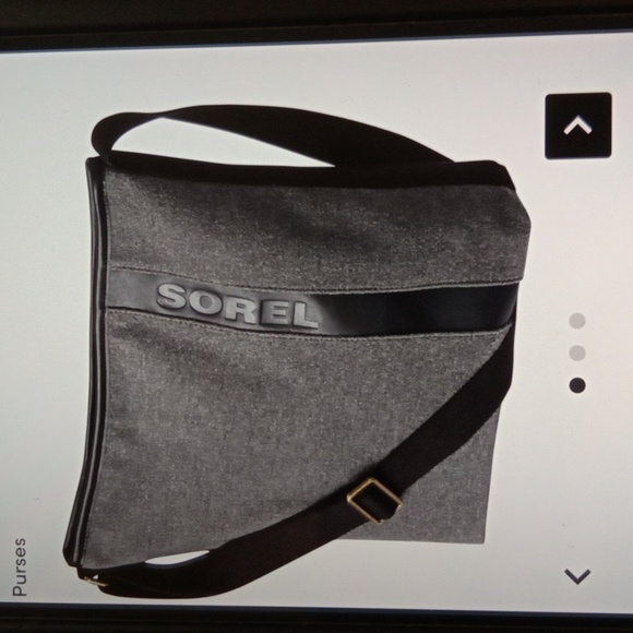 Sorel Crossbody Shoulder Bag Sporty School Canvas Wool Womens - Picture 13 of 13